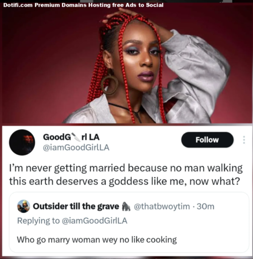 No man deserves a goddess like me  Singer GoodGirl LA declares shes never getting married
