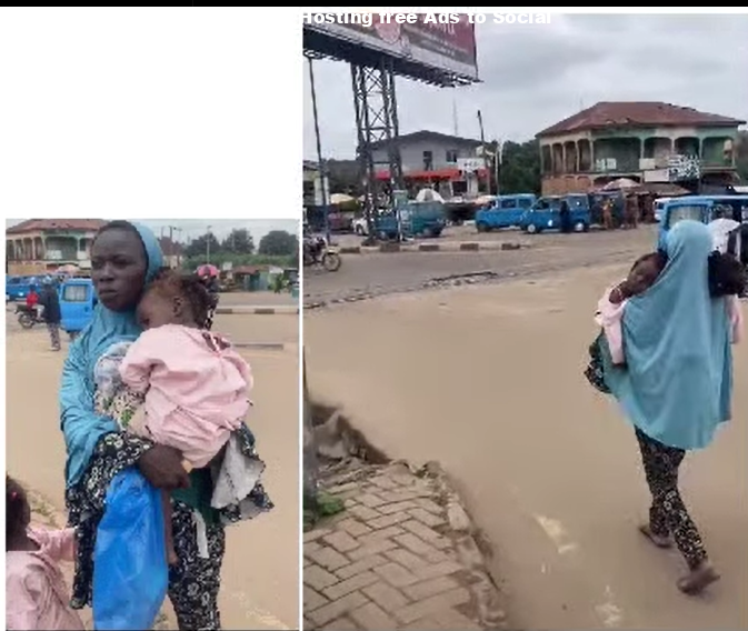 Those kids need to be rescued ASAP - NAPTIP reacts to trending video of a woman who was helped with 550k recently but is back on the streets begging with her kids