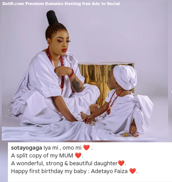 Actress Sotayagaga celebrates her daughters first birthday with a sweet message