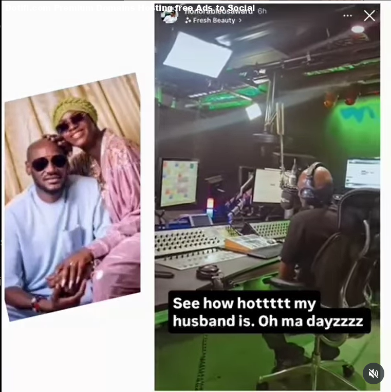 See how hot my husband is!  Natasha Osawaru gushes over 2Baba in new video