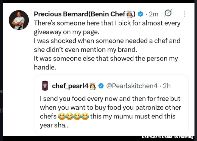 Nigerian Chef expresses disappointment after frequent giveaway recipient fails to recommend her brand
