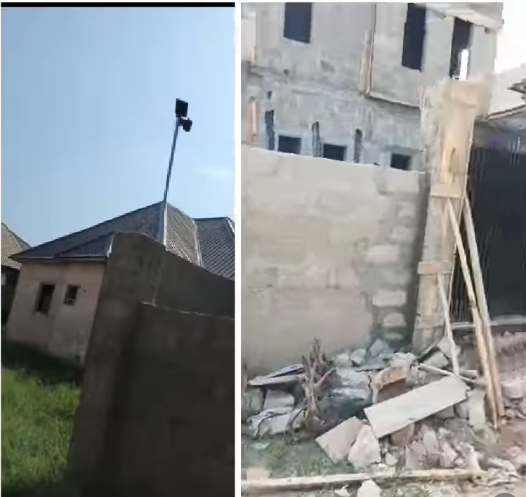 Man laments after sister abroad installs CCTV in the house hes building for her